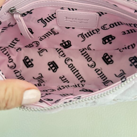 NWT JUICY COUTURE JUICY TALE SHOULDER BAG PURSE LILAC MIST VELOUR - Picture 5 of 6